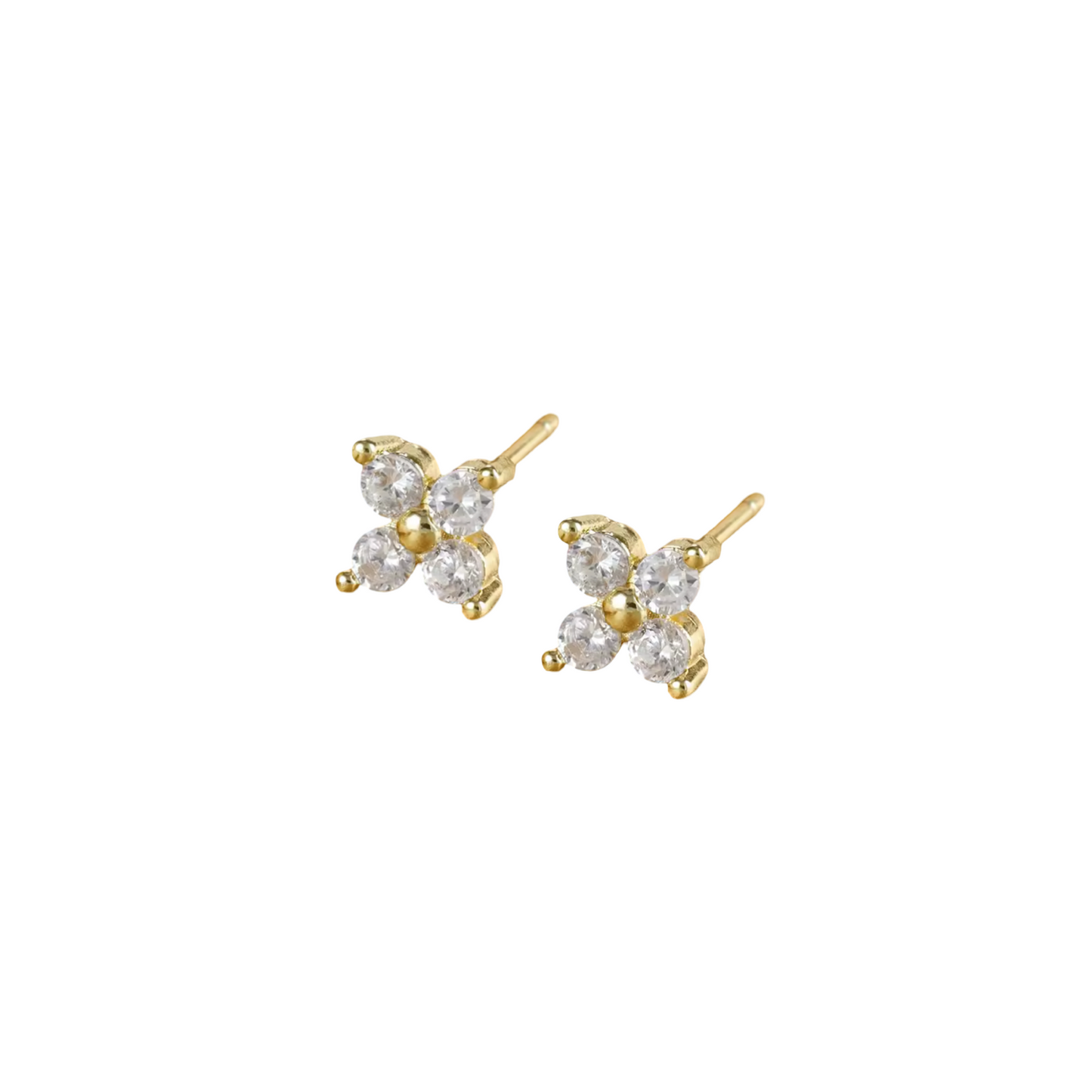 Flower Zircon Studs