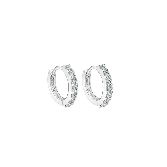 Zircon Hoop Earrings