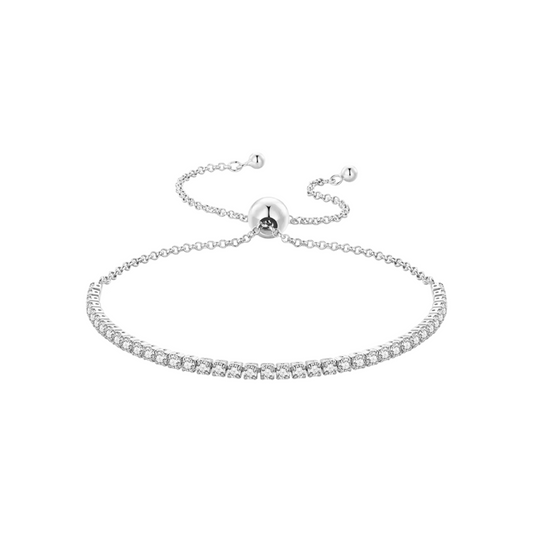 Tennis Slider Bracelet Cubic Zircons
