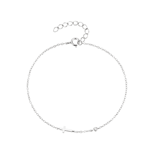 Cross Zircon Bracelet