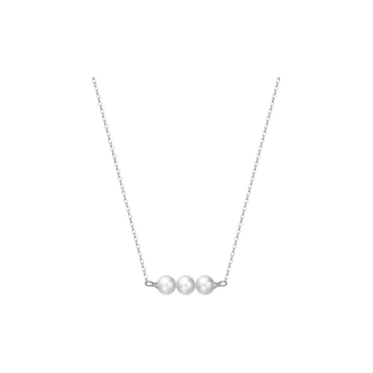 Triple Freshwater Pearl Chocker Necklace