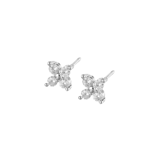 Flower Zircon Studs