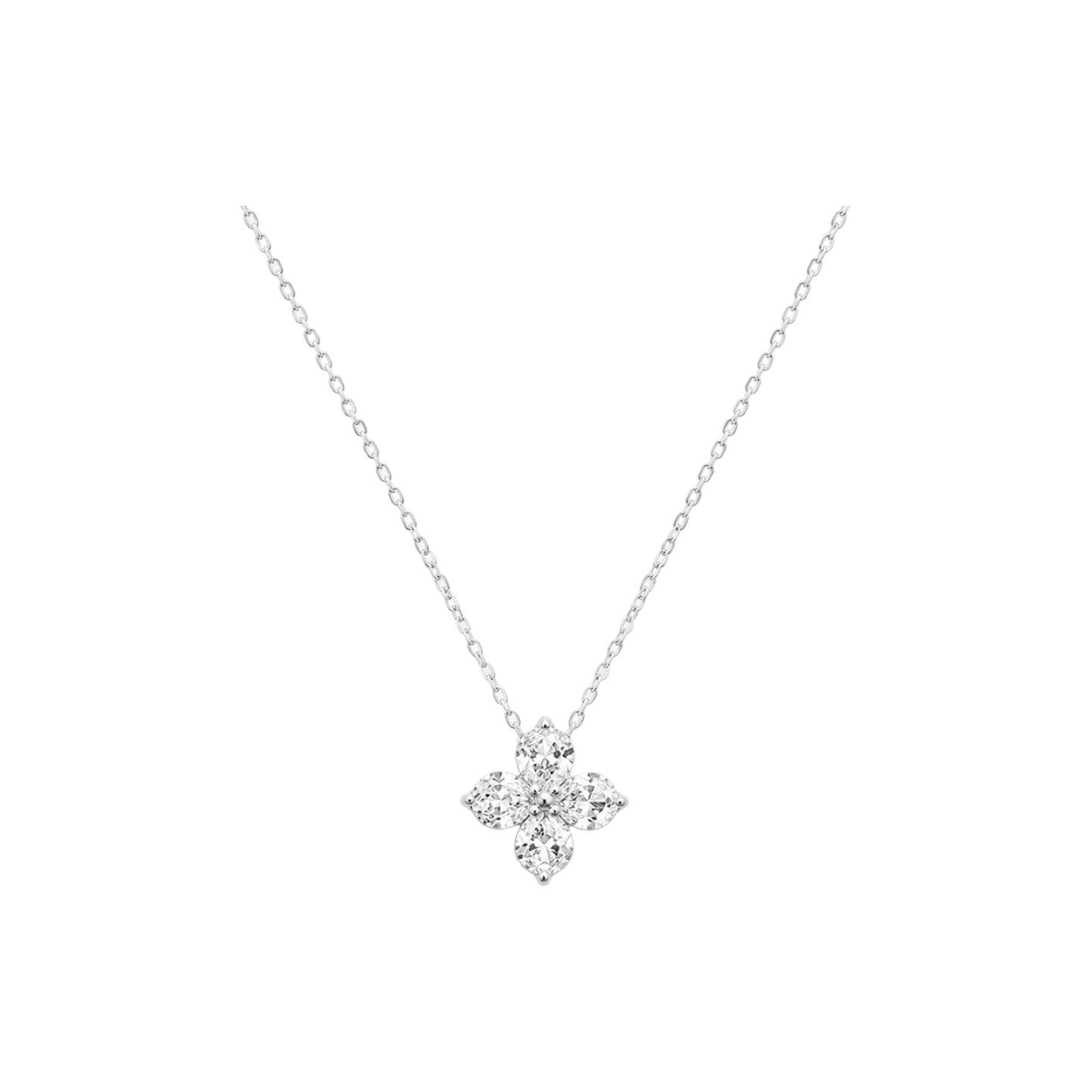 Flower Cubic Zircon Pendant