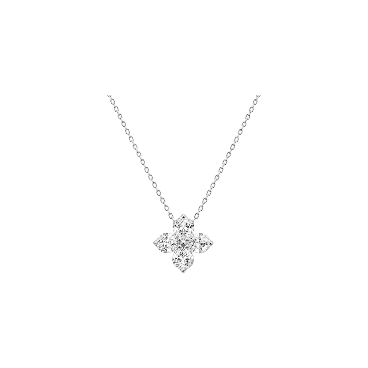 Flower Cubic Zircon Pendant