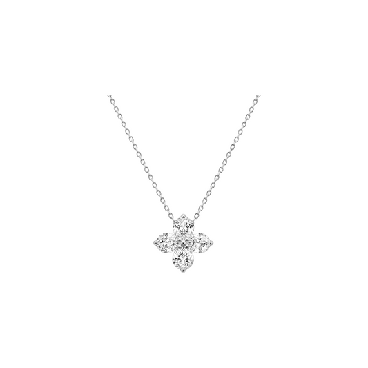 Flower Cubic Zircon Pendant