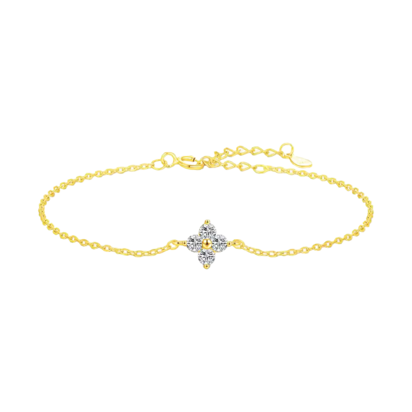 Single Flower Zircon Bracelet