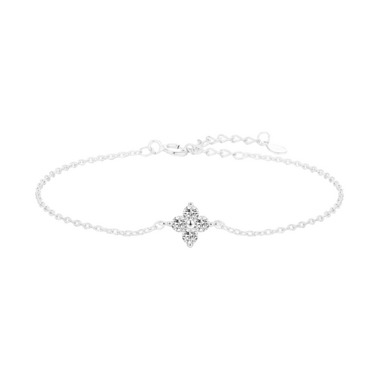 Single Flower Zircon Bracelet