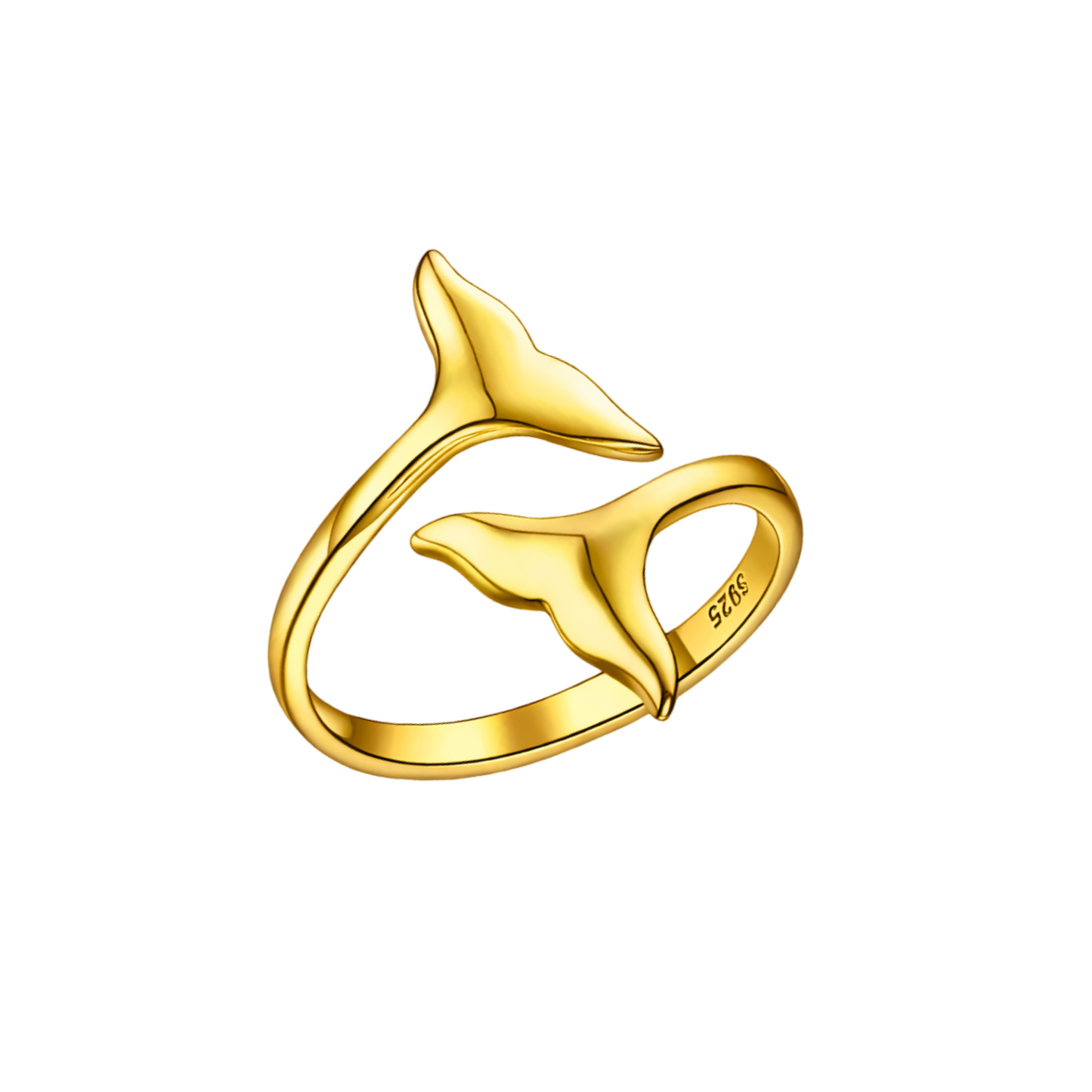Double Whale Tail Adjustable Ring