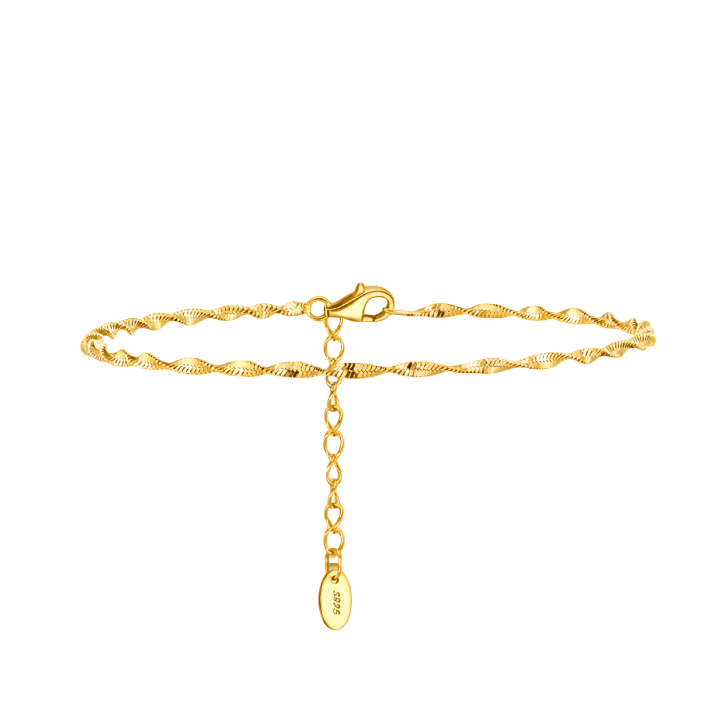 Twisted Flat Chain Bracelet