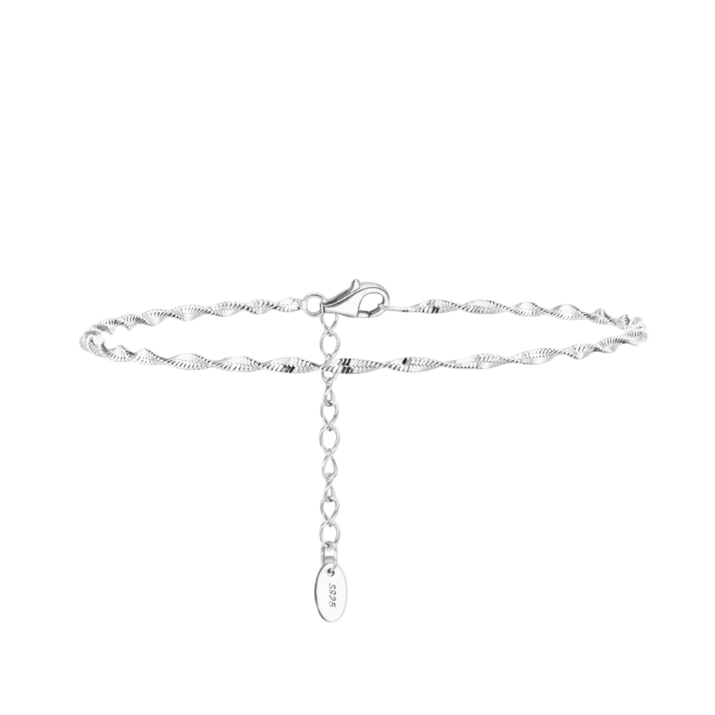 Twisted Flat Chain Bracelet